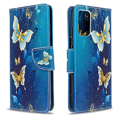 Handytasche Stand Schutzhülle Flip Leder Hülle Modisch Muster B03F für Samsung Galaxy S20 5G Hellblau
