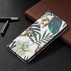 Handytasche Stand Schutzhülle Flip Leder Hülle Modisch Muster B03F für Samsung Galaxy S22 5G Grün