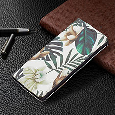 Handytasche Stand Schutzhülle Flip Leder Hülle Modisch Muster B03F für Samsung Galaxy S22 Ultra 5G Minzgrün