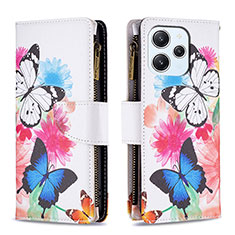 Handytasche Stand Schutzhülle Flip Leder Hülle Modisch Muster B04F für Xiaomi Redmi 12 4G Bunt