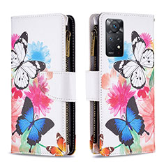 Handytasche Stand Schutzhülle Flip Leder Hülle Modisch Muster B04F für Xiaomi Redmi Note 11 Pro 5G Bunt