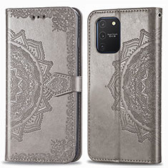 Handytasche Stand Schutzhülle Flip Leder Hülle Modisch Muster für Samsung Galaxy M80S Grau