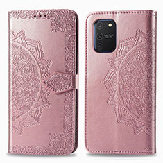 Handytasche Stand Schutzhülle Flip Leder Hülle Modisch Muster für Samsung Galaxy M80S Rosegold