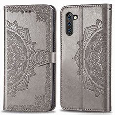 Handytasche Stand Schutzhülle Flip Leder Hülle Modisch Muster für Samsung Galaxy Note 10 5G Grau