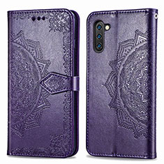 Handytasche Stand Schutzhülle Flip Leder Hülle Modisch Muster für Samsung Galaxy Note 10 5G Violett