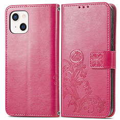 Handytasche Stand Schutzhülle Flip Leder Hülle Modisch Muster H03 für Apple iPhone 13 Mini Pink