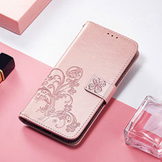 Handytasche Stand Schutzhülle Flip Leder Hülle Modisch Muster H04 für Apple iPhone 13 Mini Rosegold