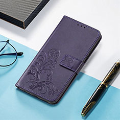 Handytasche Stand Schutzhülle Flip Leder Hülle Modisch Muster H04 für Apple iPhone 13 Mini Violett