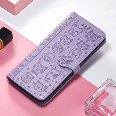 Handytasche Stand Schutzhülle Flip Leder Hülle Modisch Muster H11 für Apple iPhone 13 Pro Violett