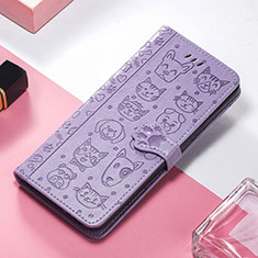Handytasche Stand Schutzhülle Flip Leder Hülle Modisch Muster H12 für Apple iPhone 13 Mini Violett
