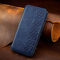 Handytasche Stand Schutzhülle Flip Leder Hülle Modisch Muster H14 für Apple iPhone 14 Blau