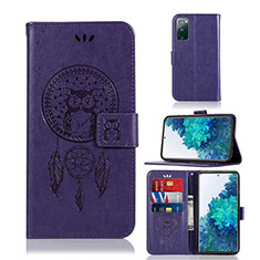 Handytasche Stand Schutzhülle Flip Leder Hülle Modisch Muster JX1 für Samsung Galaxy S20 FE 5G Violett