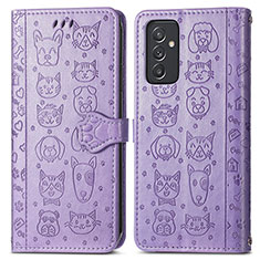 Handytasche Stand Schutzhülle Flip Leder Hülle Modisch Muster S03D für Samsung Galaxy A25 5G Violett