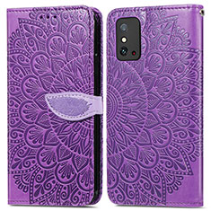 Handytasche Stand Schutzhülle Flip Leder Hülle Modisch Muster S04D für Huawei Honor X10 Max 5G Violett
