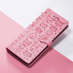 Handytasche Stand Schutzhülle Flip Leder Hülle Modisch Muster S05D für Nokia XR21 Rosa