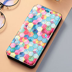 Handytasche Stand Schutzhülle Flip Leder Hülle Modisch Muster S06D für Samsung Galaxy S21 5G Bunt