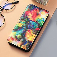 Handytasche Stand Schutzhülle Flip Leder Hülle Modisch Muster S06D für Samsung Galaxy S21 5G Plusfarbig