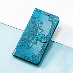 Handytasche Stand Schutzhülle Flip Leder Hülle Modisch Muster S07D für Huawei Nova Y90 Blau