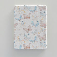 Handytasche Stand Schutzhülle Flip Leder Hülle Modisch Muster XH2 für Apple iPad 10.2 (2020) Weiß