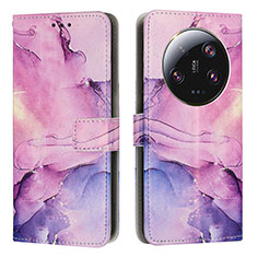 Handytasche Stand Schutzhülle Flip Leder Hülle Modisch Muster Y01X für Xiaomi Mi 13 Ultra 5G Violett