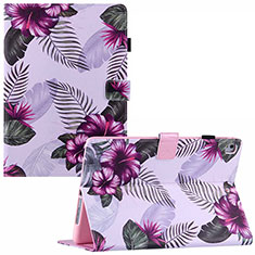 Handytasche Stand Schutzhülle Flip Leder Hülle Modisch Muster Y02B für Apple iPad Air 2 Violett