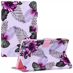 Handytasche Stand Schutzhülle Flip Leder Hülle Modisch Muster Y02B für Apple iPad Mini 5 (2019) Violett