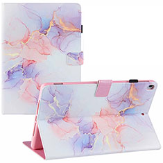 Handytasche Stand Schutzhülle Flip Leder Hülle Modisch Muster Y02B für Apple iPad Pro 10.5 Weiß