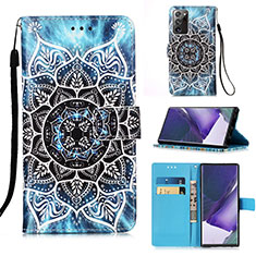 Handytasche Stand Schutzhülle Flip Leder Hülle Modisch Muster Y02B für Samsung Galaxy Note 20 Ultra 5G Plusfarbig