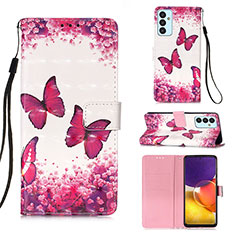 Handytasche Stand Schutzhülle Flip Leder Hülle Modisch Muster Y03B für Samsung Galaxy A25 5G Pink
