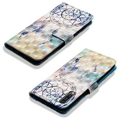 Handytasche Stand Schutzhülle Flip Leder Hülle Modisch Muster Y03B für Samsung Galaxy A30S Hellblau
