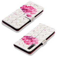 Handytasche Stand Schutzhülle Flip Leder Hülle Modisch Muster Y03B für Samsung Galaxy A50S Rosa