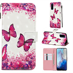 Handytasche Stand Schutzhülle Flip Leder Hülle Modisch Muster Y03B für Samsung Galaxy S20 5G Pink