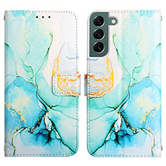 Handytasche Stand Schutzhülle Flip Leder Hülle Modisch Muster Y03B für Samsung Galaxy S21 5G Grün