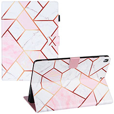 Handytasche Stand Schutzhülle Flip Leder Hülle Modisch Muster Y04B für Apple iPad Air 3 Rosa