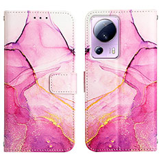 Handytasche Stand Schutzhülle Flip Leder Hülle Modisch Muster Y04B für Xiaomi Mi 12 Lite NE 5G Pink