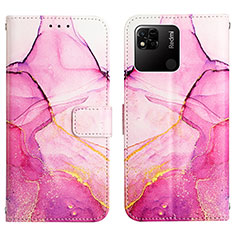 Handytasche Stand Schutzhülle Flip Leder Hülle Modisch Muster Y04B für Xiaomi Redmi 10A 4G Pink