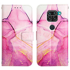 Handytasche Stand Schutzhülle Flip Leder Hülle Modisch Muster Y04B für Xiaomi Redmi 10X 4G Pink