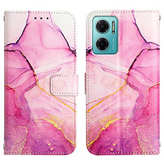 Handytasche Stand Schutzhülle Flip Leder Hülle Modisch Muster Y04B für Xiaomi Redmi 11 Prime 5G Pink