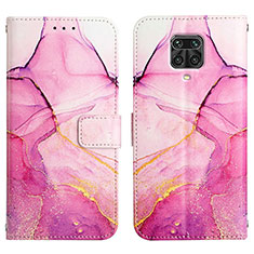 Handytasche Stand Schutzhülle Flip Leder Hülle Modisch Muster Y04B für Xiaomi Redmi Note 9S Pink