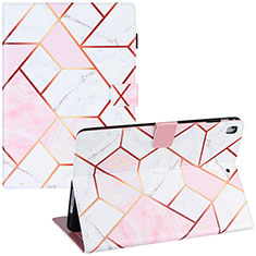 Handytasche Stand Schutzhülle Flip Leder Hülle Modisch Muster Y05B für Apple iPad Air 2 Rosa