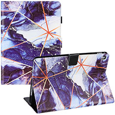 Handytasche Stand Schutzhülle Flip Leder Hülle Modisch Muster Y05B für Apple iPad Air 2 Violett