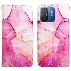 Handytasche Stand Schutzhülle Flip Leder Hülle Modisch Muster YB1 für Xiaomi Poco C55 Pink