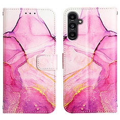 Handytasche Stand Schutzhülle Flip Leder Hülle Modisch Muster YB4 für Samsung Galaxy A25 5G Pink