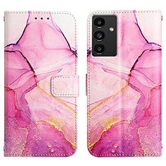 Handytasche Stand Schutzhülle Flip Leder Hülle Modisch Muster YB4 für Samsung Galaxy A54 5G Pink