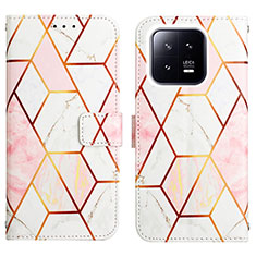 Handytasche Stand Schutzhülle Flip Leder Hülle Modisch Muster YB4 für Xiaomi Mi 13 Pro 5G Weiß