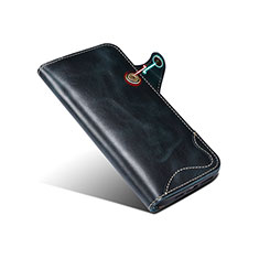 Handytasche Stand Schutzhülle Flip Leder Hülle MT5 für Apple iPhone 14 Pro Max Blau