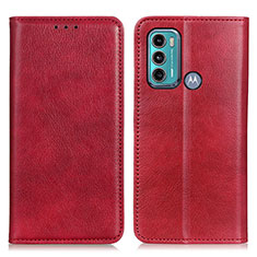 Handytasche Stand Schutzhülle Flip Leder Hülle N01P für Motorola Moto G40 Fusion Rot