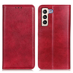 Handytasche Stand Schutzhülle Flip Leder Hülle N01P für Samsung Galaxy S21 Plus 5G Rot