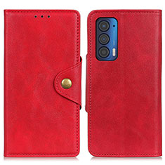 Handytasche Stand Schutzhülle Flip Leder Hülle N03P für Motorola Moto Edge (2021) 5G Rot