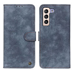 Handytasche Stand Schutzhülle Flip Leder Hülle N03P für Samsung Galaxy S21 Plus 5G Blau